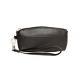 Genesia Cowhide Wristlet Wallet - Black Midnight